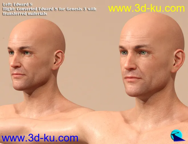 Character Converter from Genesis 8 Male to Genesis 3 Male模型的图片3