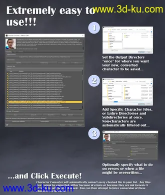3D打印模型Character Converter from Genesis 8 Male to Genesis 3 Male的图片