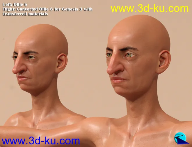 Character Converter from Genesis 8 Male to Genesis 3 Male模型的图片9