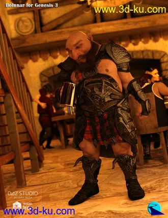 3D打印模型Character Converter from Genesis 8 Male to Genesis 3 Male的图片