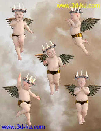 3D打印模型Cherub Poses For Tobyn的图片