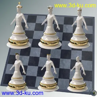 3D打印模型Chess for Genesis 8的图片
