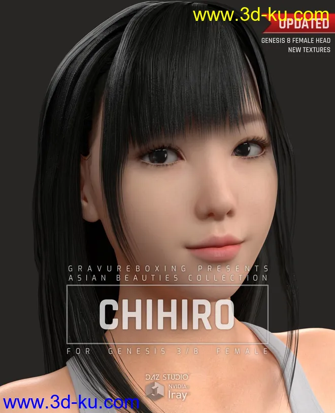 Chihiro G3G8F for Genesis 3 and 8 Female模型的图片1