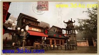 3D打印模型China Houses的图片