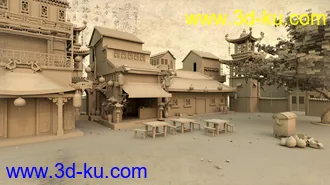 3D打印模型China Houses的图片