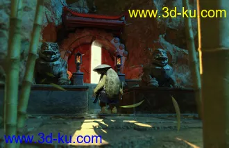 3D打印模型Chinese Temple Gate的图片