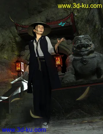 3D打印模型Chinese Temple Gate的图片