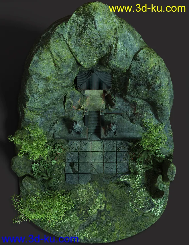 Chinese Temple Gate模型的图片7