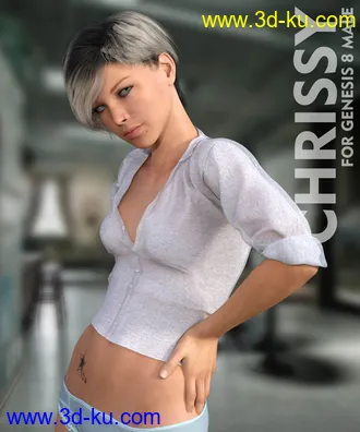 3D打印模型Chrissy Transgender Character for Genesis 8 Male的图片