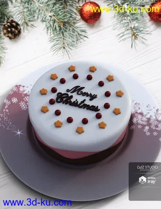 3D打印模型Christmas Cake的图片