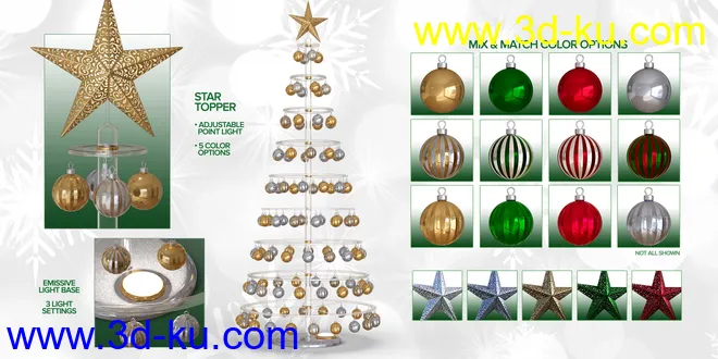 Christmas Props and Poses for Genesis 8 Male & Female模型的图片2
