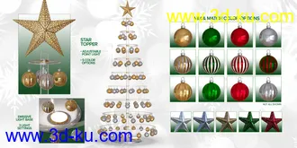 3D打印模型Christmas Props and Poses for Genesis 8 Male & Female的图片