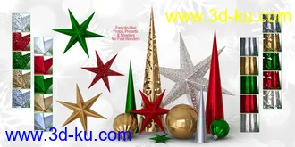 3D打印模型Christmas Props and Poses for Genesis 8 Male & Female的图片