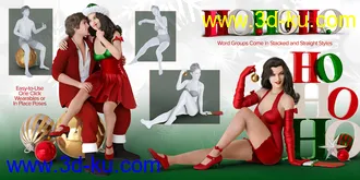 3D打印模型Christmas Props and Poses for Genesis 8 Male & Female的图片