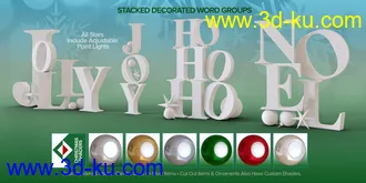 3D打印模型Christmas Props and Poses for Genesis 8 Male & Female的图片