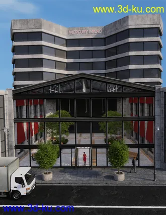 3D打印模型City Office Block的图片