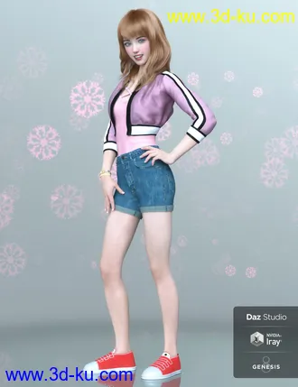 3D打印模型Claire for Genesis 8 Female的图片