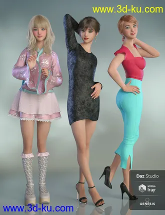 3D打印模型Claire for Genesis 8 Female的图片