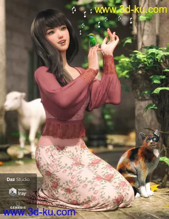 Claire for Genesis 8 Female模型的图片23