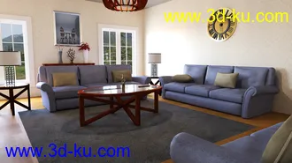 3D打印模型Classic Living Room的图片