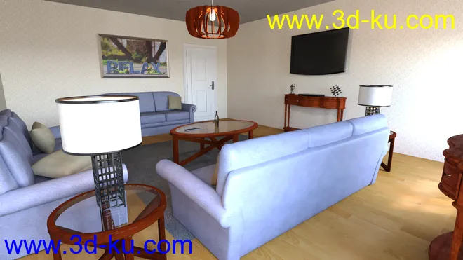 Classic Living Room模型的图片5