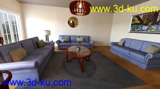 3D打印模型Classic Living Room的图片