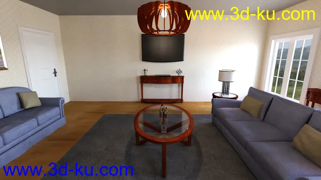 Classic Living Room模型的图片7