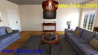 3D打印模型Classic Living Room的图片
