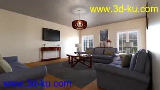 3D打印模型Classic Living Room的图片