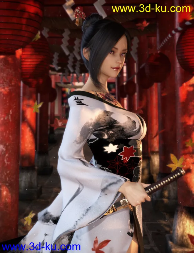 CO Reine and CO Reine Hair for Genesis 8 Female(s)模型的图片3