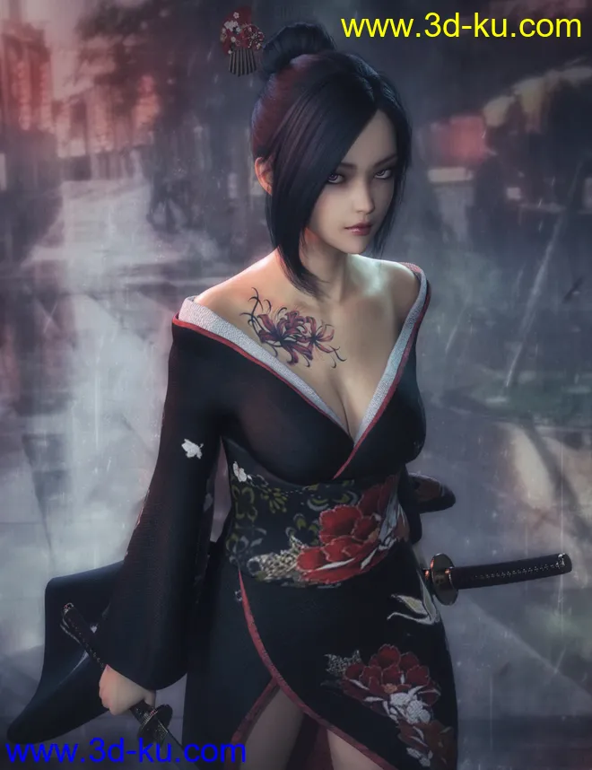 CO Reine and CO Reine Hair for Genesis 8 Female(s)模型的图片5