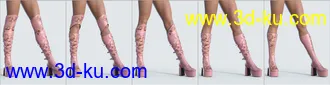 3D打印模型COG Jackboots for Genesis 8 Female的图片