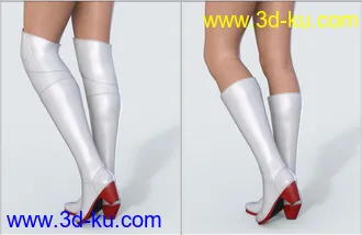 3D打印模型COG Jackboots for Genesis 8 Female的图片