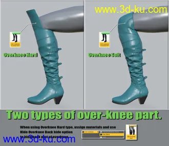 3D打印模型COG Jackboots for Genesis 8 Female的图片