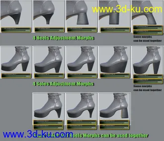 3D打印模型COG Jackboots for Genesis 8 Female的图片