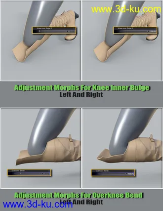 3D打印模型COG Jackboots for Genesis 8 Female的图片