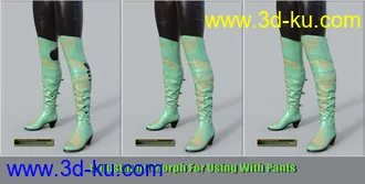 3D打印模型COG Jackboots for Genesis 8 Female的图片