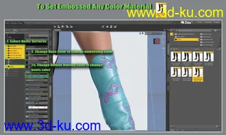 COG Jackboots for Genesis 8 Female模型的图片22
