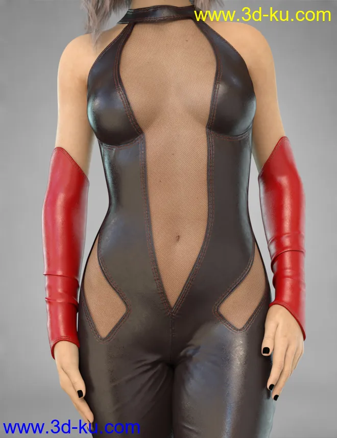 COG Leather Suit for Genesis 8 Female(s)模型的图片6