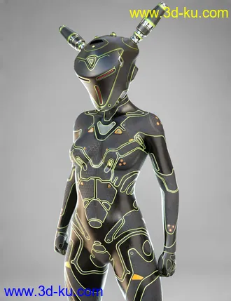 3D打印模型COG SciFi Suit for Genesis 8 Female(s)的图片