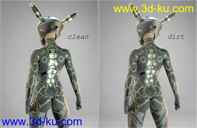 COG SciFi Suit for Genesis 8 Female(s)模型的图片3