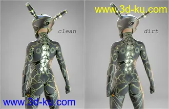 3D打印模型COG SciFi Suit for Genesis 8 Female(s)的图片