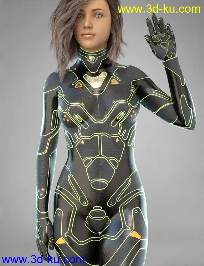 COG SciFi Suit for Genesis 8 Female(s)模型的图片11