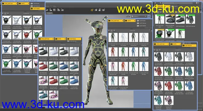 COG SciFi Suit for Genesis 8 Female(s)模型的图片13
