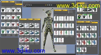 3D打印模型COG SciFi Suit for Genesis 8 Female(s)的图片
