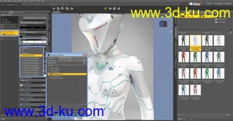 3D打印模型COG SciFi Suit for Genesis 8 Female(s)的图片
