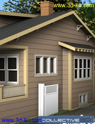 3D打印模型Collective3d Modern Home Exterior 2的图片