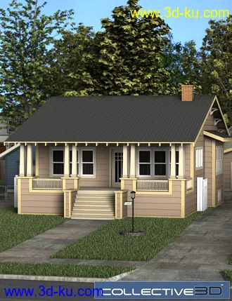 3D打印模型Collective3d Modern Home Exterior 2的图片