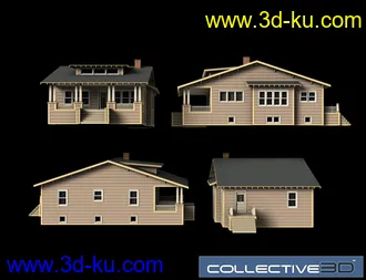 3D打印模型Collective3d Modern Home Exterior 2的图片