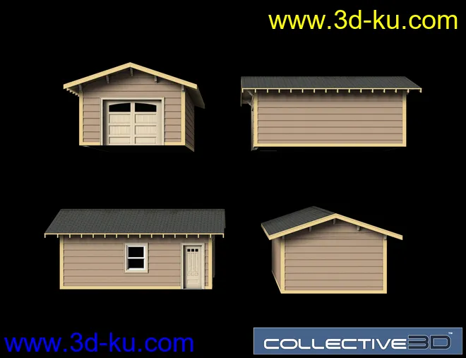 Collective3d Modern Home Exterior 2模型的图片6